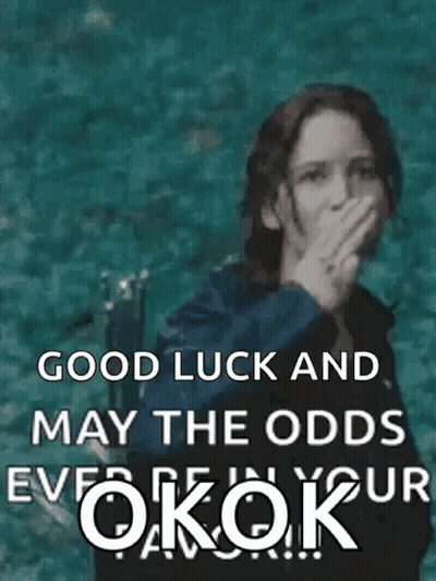 Woman Giving Middle Finger Good Luck May The Odds Ever Be In Your Favor GIF