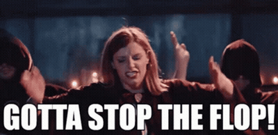 Woman Giving Middle Finger Gotta Stop The Flop GIF