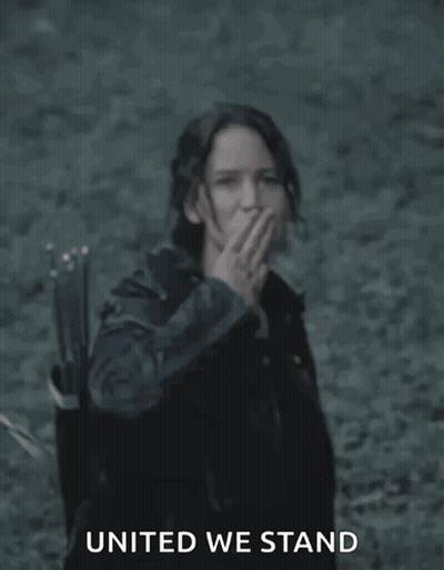 Woman Giving Middle Finger United We Stand GIF