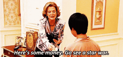 Woman Giving Money To Young Man GIF