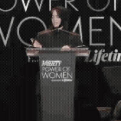 Woman Giving Speech At Power Of Women Event GIF