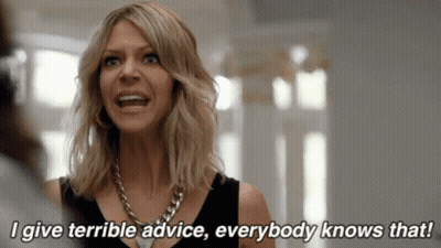 Woman Giving Terrible Advice
