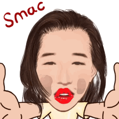 Woman Giving Thumbs Up Smac Sticker