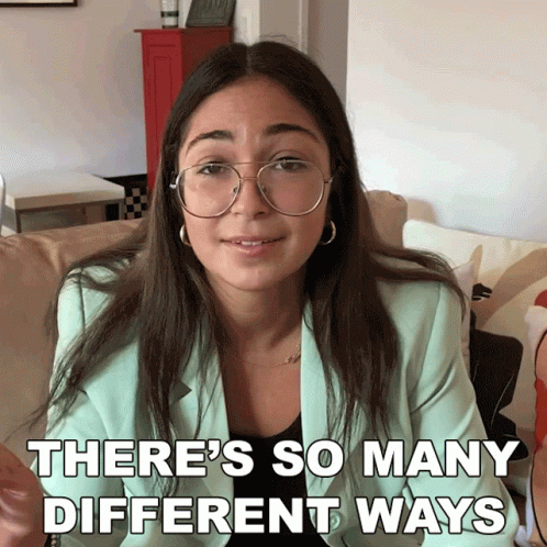 Woman Glasses Light Blue Jacket There's So Many Different Ways GIF