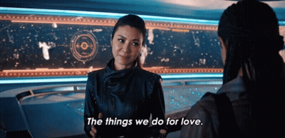 Woman Hand-Holding Saying Things We Do For Love GIF