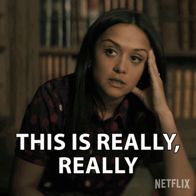 Woman Hand On Head Says Dangerous For You On Netflix GIF