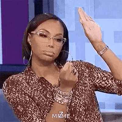 Woman Hand Up Ban Small Talk Laptop GIF