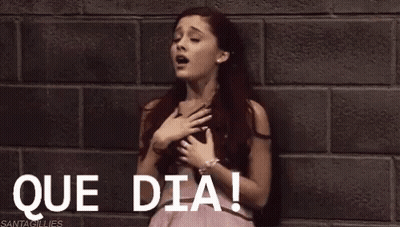 Woman Hands On Chest Brick Wall Que Dia GIF