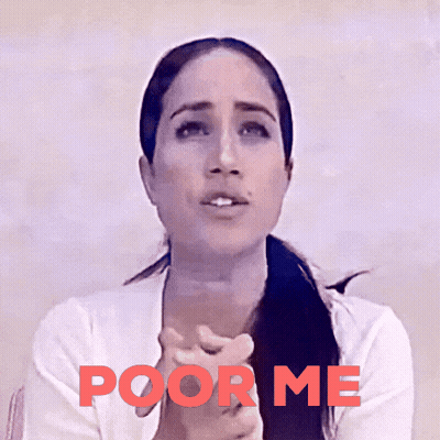Woman Hands On Chest Poor Me GIF