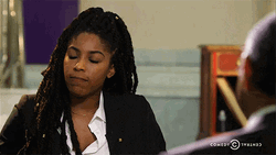 Woman Having No Words GIF