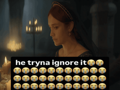 Woman He Tryna Ignore It GIF