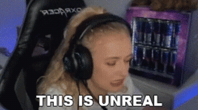 Woman Headphones Saying This Is Unreal GIF
