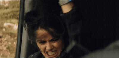 Woman Held In Car By Man GIF