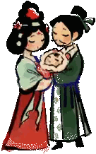 Woman Holding Baby Sticker
