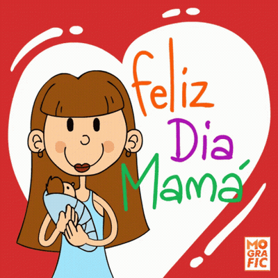 Woman Holding Baby Feliz Dia Mama GIF