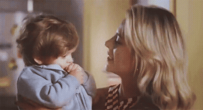 Woman Holding Baby Gazing At Her GIF