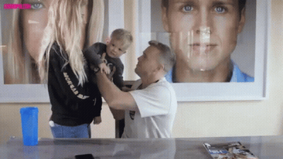 Woman Holding Baby With Mom & Baby Sweatshirt GIF
