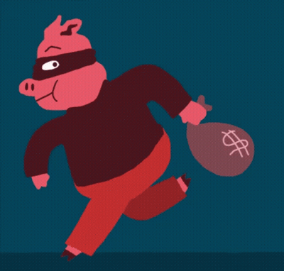 Woman Holding Bag By Innydale Securities Bank GIF