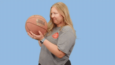Woman Holding Basketball Sports Ba GIF