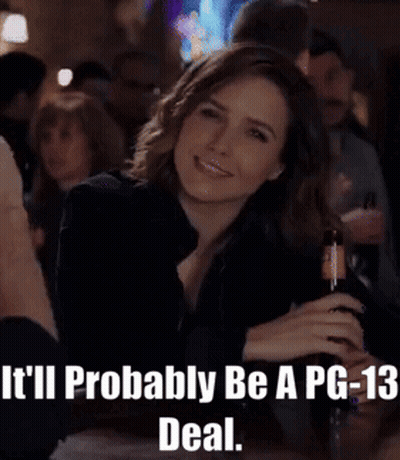 Woman Holding Beer It'll Probably Be A PG-13 Deal GIF