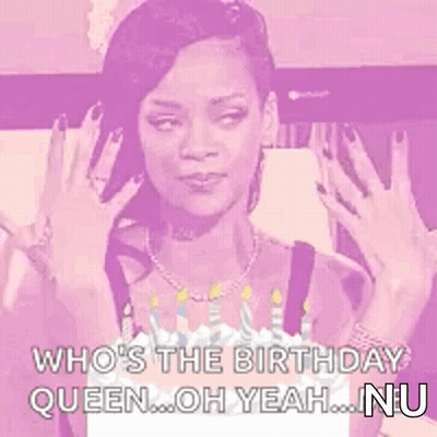 Woman Holding Birthday Cake Making Funny Face GIF