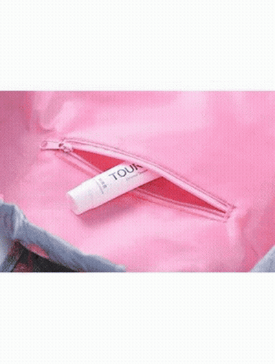 Woman Holding Black Bag With Side Zipper GIF