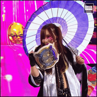 Woman Holding Blue And White Umbrella Diva GIF
