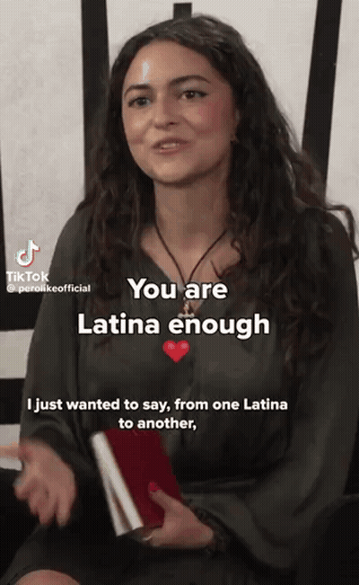 Woman Holding Book Says You Are Latina Enough From One Latina To Another GIF