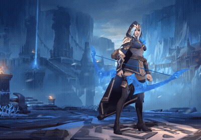 Woman Holding Bow And Arrow GIF