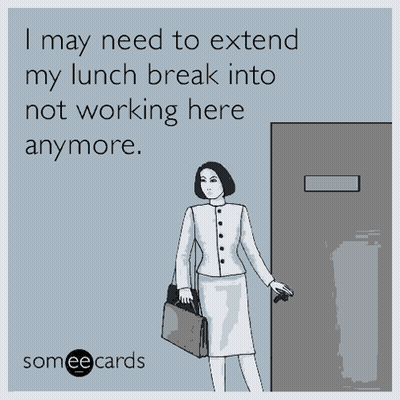 Woman Holding Briefcase Saying I May Need To Extend Lunch GIF