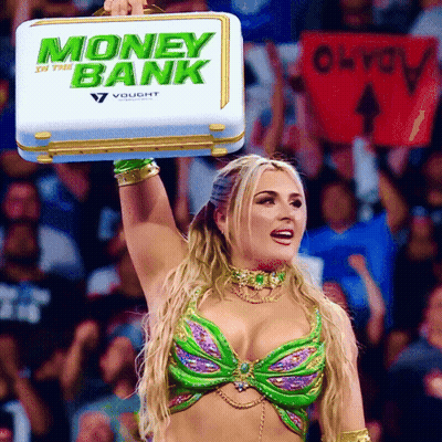 Woman Holding Briefcase Saying Money Bank GIF