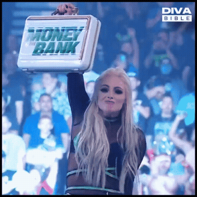Woman Holding Briefcase Saying Money Bank GIF
