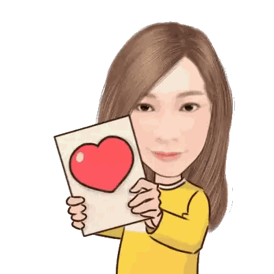 Woman Holding Card With Heart Sticker