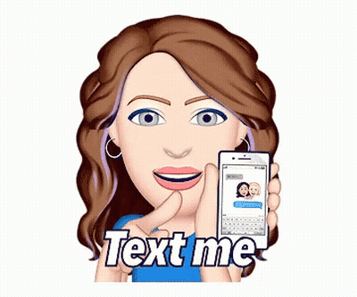 Woman Holding Cell Phone Saying Text Me GIF
