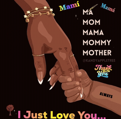 Woman Holding Child Hand Saying I Just Love You GIF