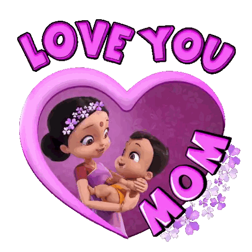 Woman Holding Child Love You Mom Sticker
