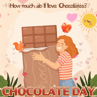 Woman Holding Chocolate Bar How Much Do I Love Chocolates GIF