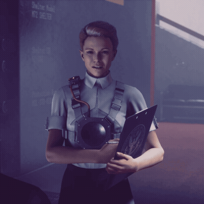 Woman Holding Clipboard Online Hotel GIF