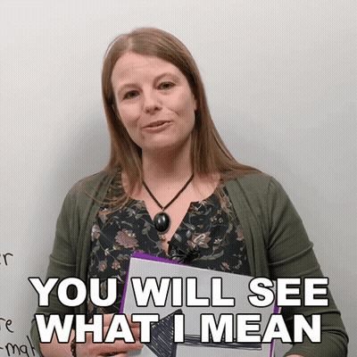 Woman Holding Clipboard You Will See What I Mean GIF