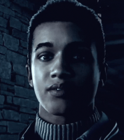 Woman Holding Flashlight In Dark Room GIF