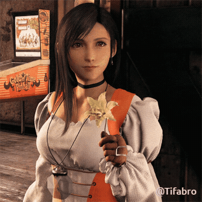 Woman Holding Flower At Coin Time Pinball GIF