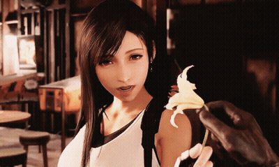 Woman Holding Flower GIF