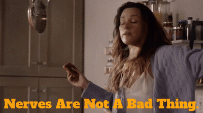 Woman Holding Food Nerves Are Not A Bad Thing GIF
