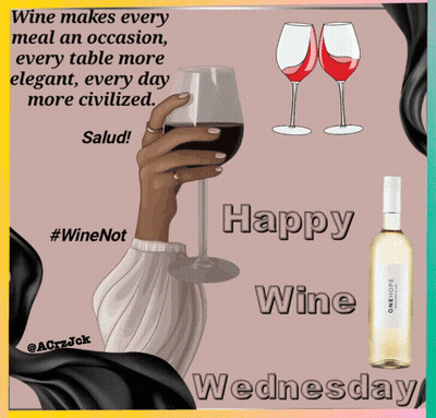 Woman Holding Glass Of Wine GIF