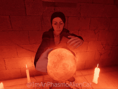 Woman Holding Glowing Sphere Imanphasmaaliencat GIF