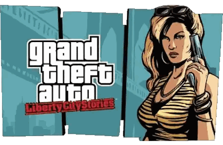 Woman Holding Gun In Liberty City Poster Sticker