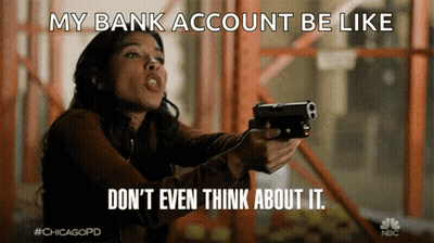 Woman Holding Gun My Bank Account Be Like Don't Even Think About It