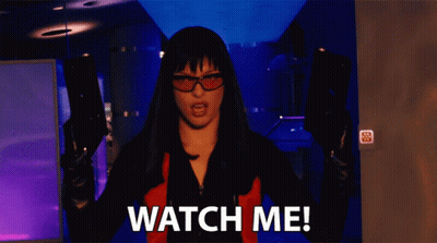 Woman Holding Gun Saying Watch Me GIF
