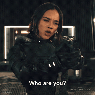 Woman Holding Gun Saying Who Are You GIF