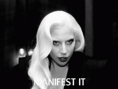 Woman Holding Head Manifest GIF